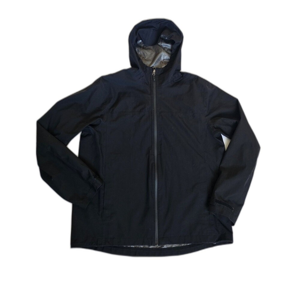 Swiss Tech Men’s Black Windbreaker Jacket Size Large 42–44 Zip-Up Lightweight